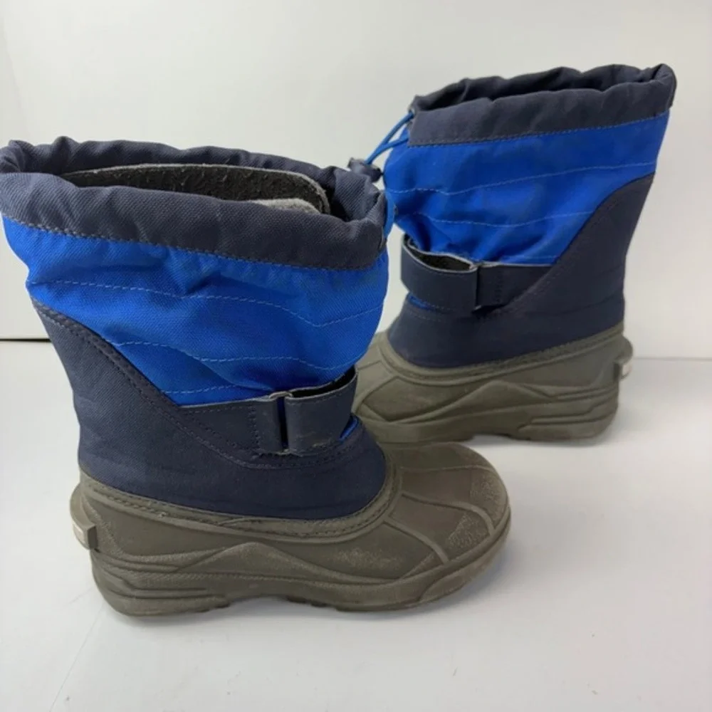 Columbia Winter Snow Boots‎ Little Kid Size 13 Blue Gray Waterproof